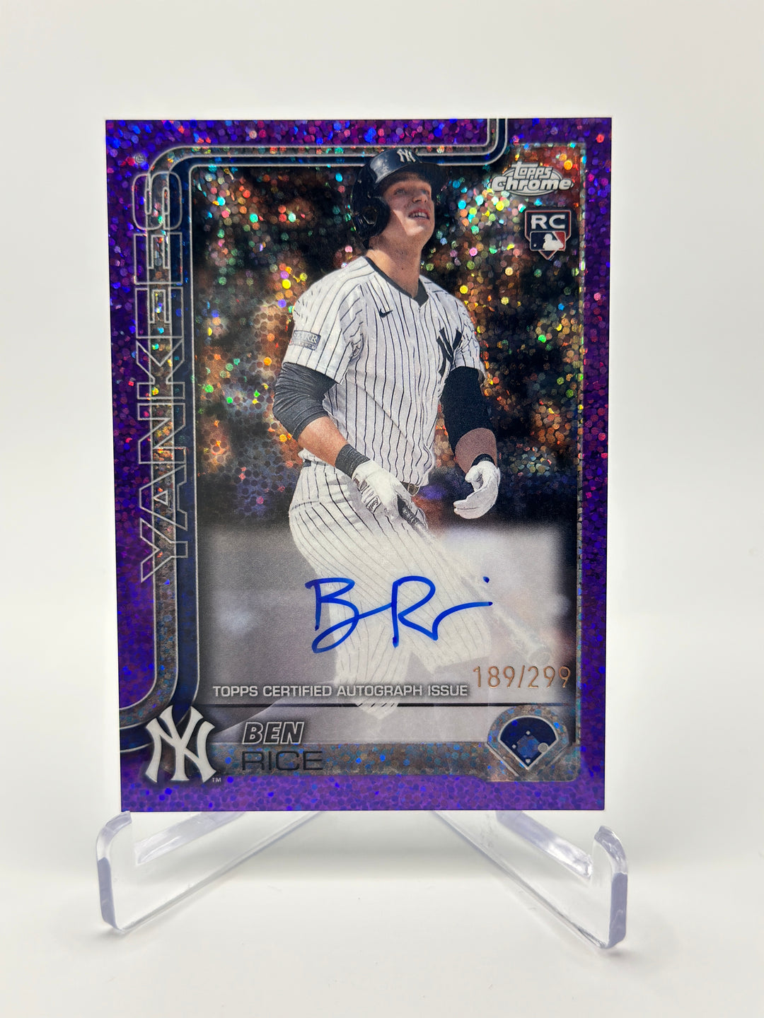 2025 Topps Chrome Ben Rice Auto /299