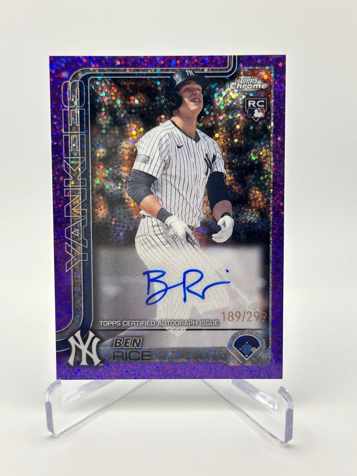 2025 Topps Chrome Ben Rice Auto /299