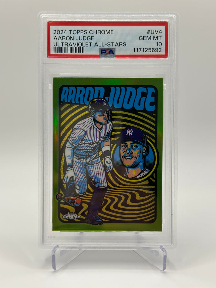 2024 Topps Chrome Aaron Judge Ultraviolet All-Stars #UV4 PSA 10
