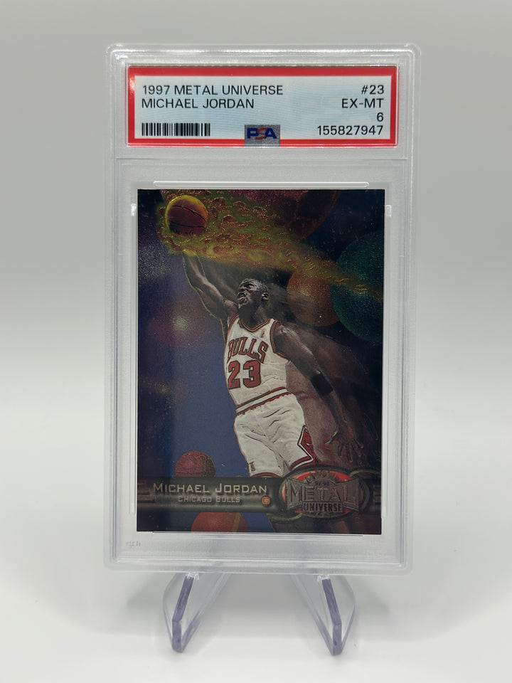 1997 Metal Universe Michael Jordan #23 PSA 6