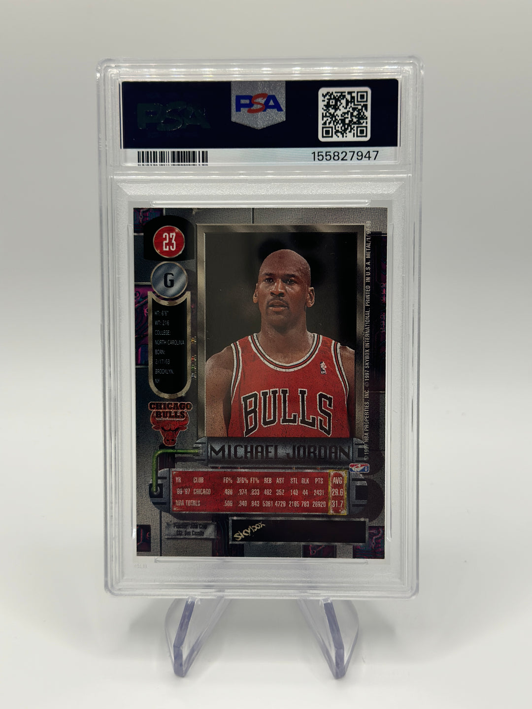 1997 Metal Universe Michael Jordan #23 PSA 6