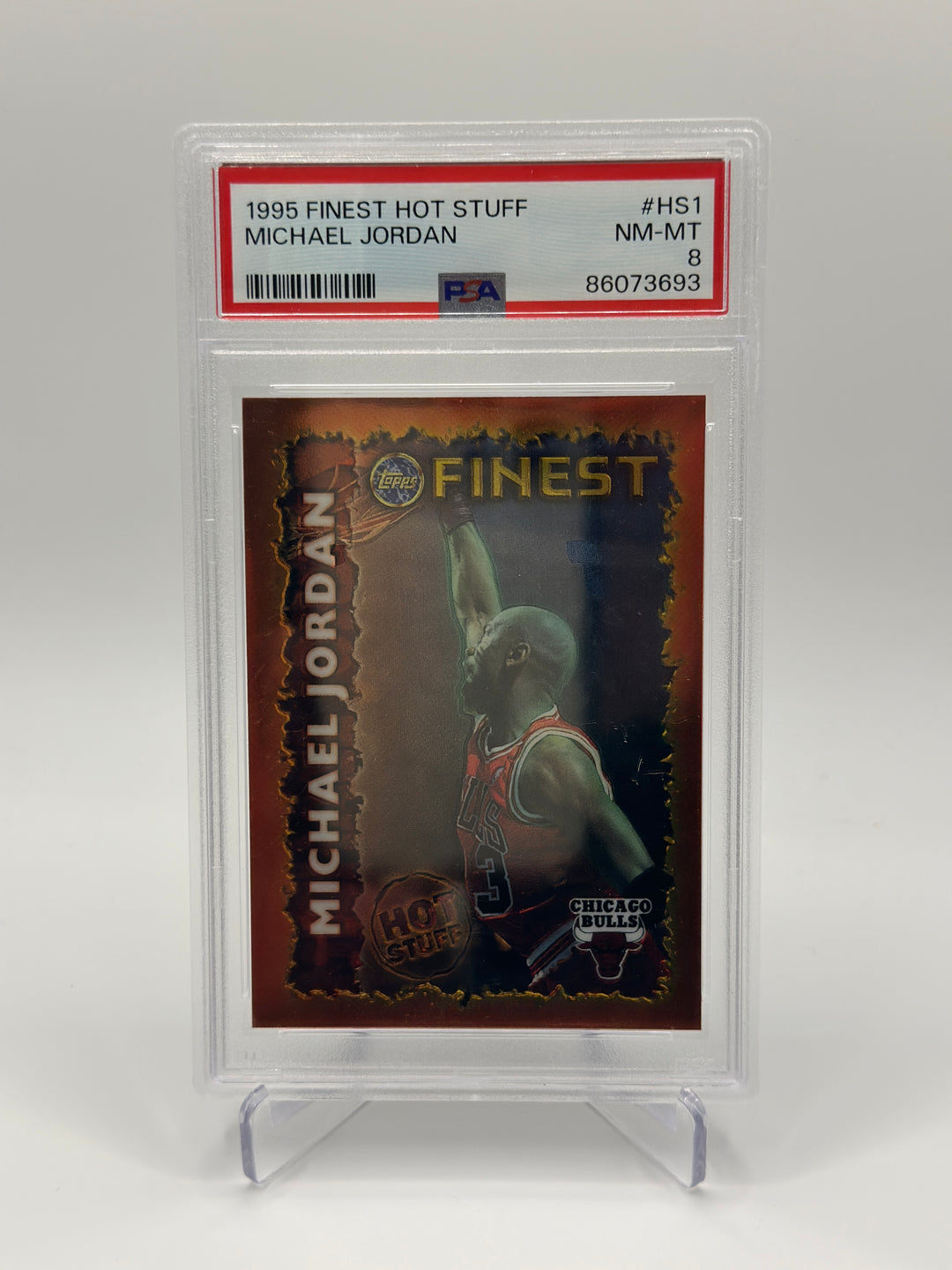 1995 Finest Hot Stuff Michael Jordan #HS1 PSA 8