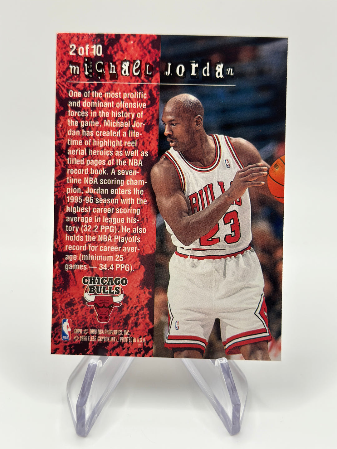 1995-96 Fleer Michael Jordan Total "0" #2