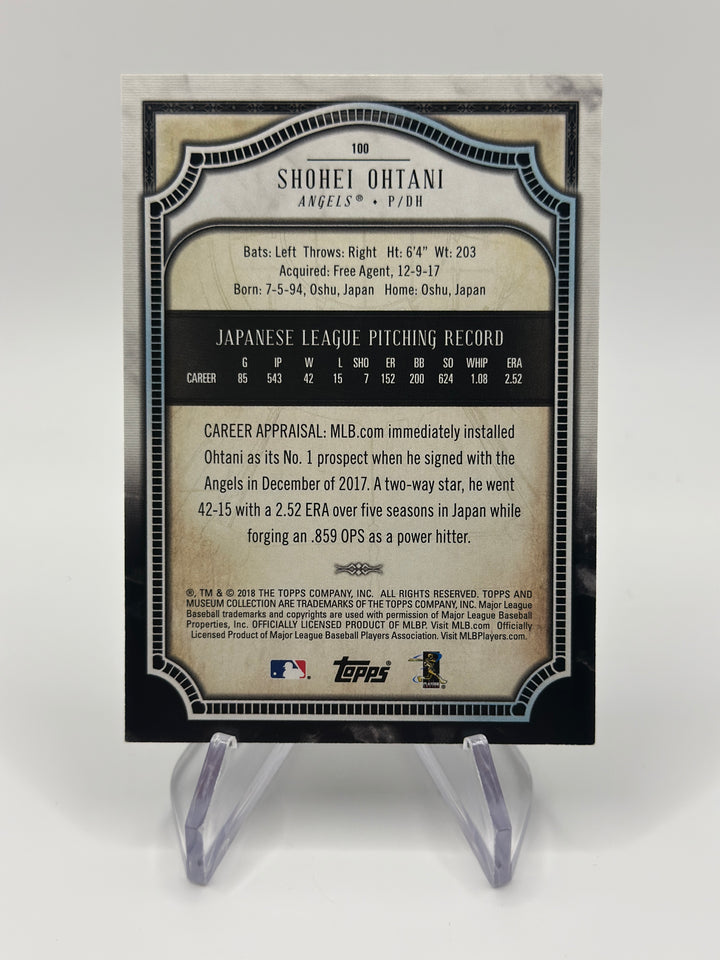 2018 Museum Collection Shohei Ohtani #100 RC