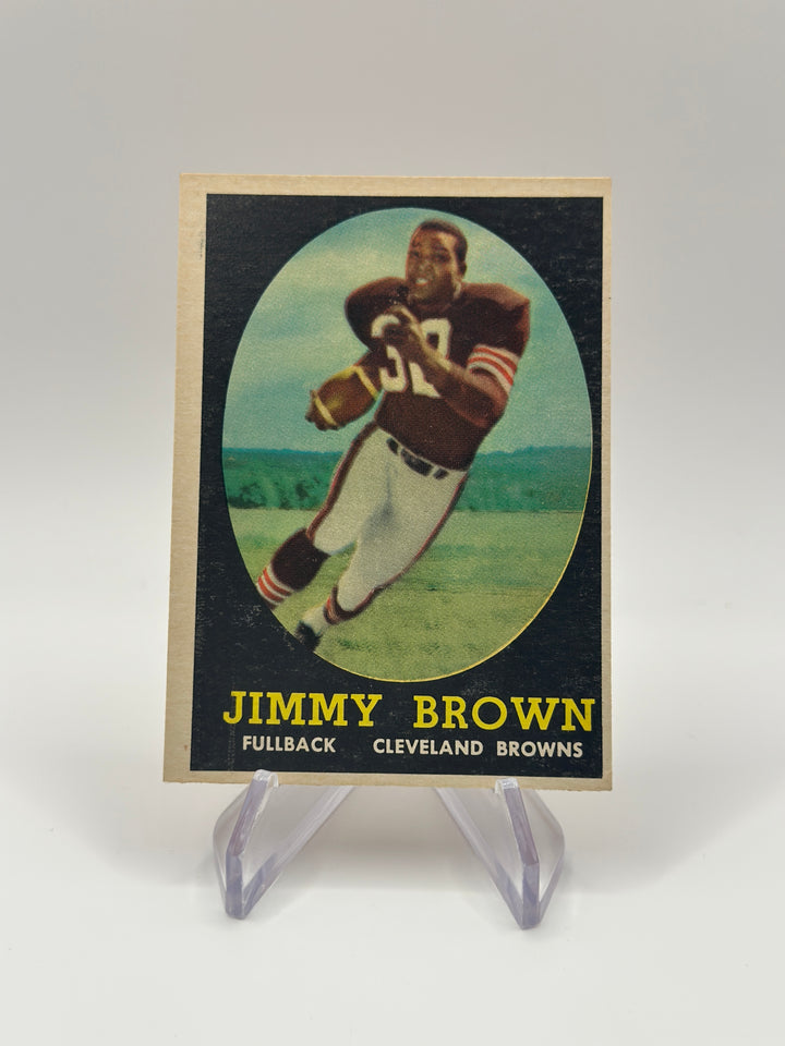 1958 Topps #62 Jimmy "Jim" Brown RC Rookie HOF