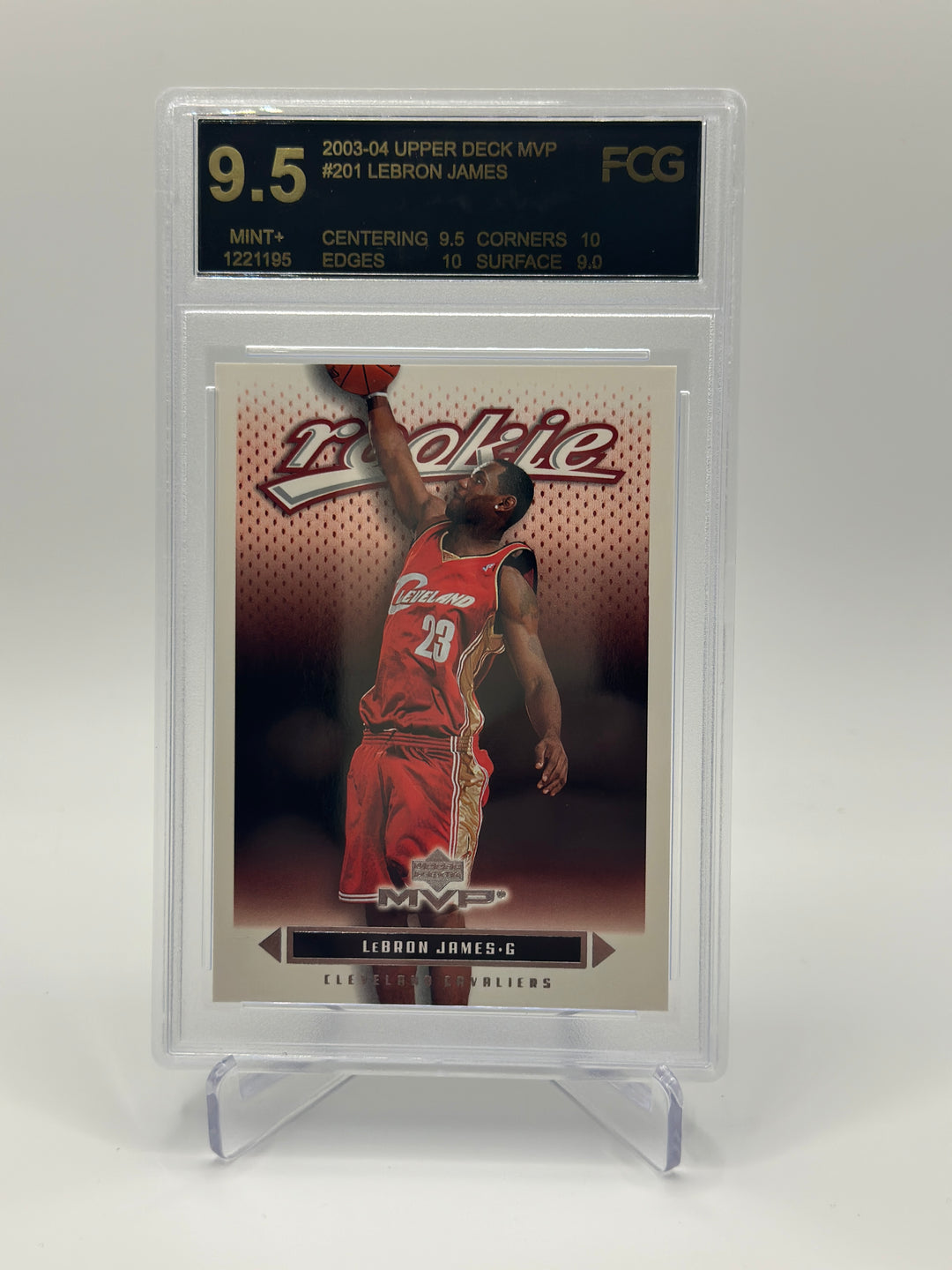 2003-04 Upper Deck Lebron James MVP #201 FCG 9.5