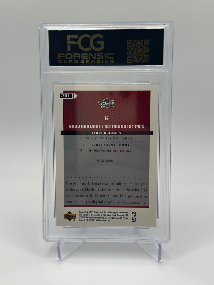 2003-04 Upper Deck Lebron James MVP #201 FCG 9.5