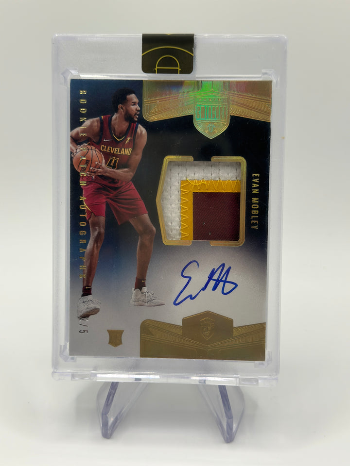 2021-22 Panini Eminence Evan Mobley RPA Rookie Patch Auto /5 #RPA-EVM