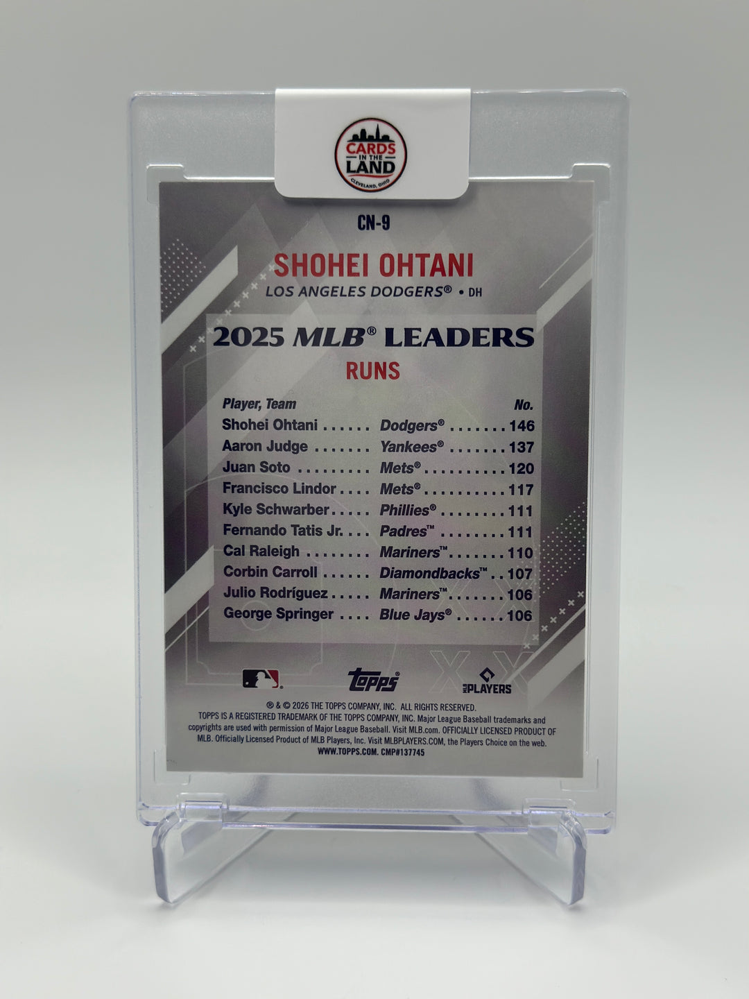 2026 Topps Shohei Ohtani Gold /50 #CN-9