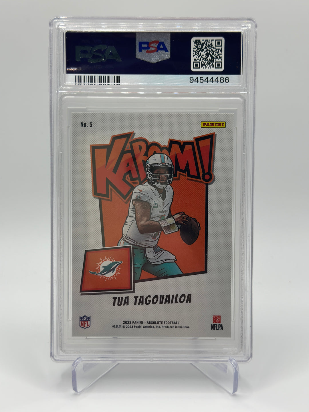 2023 Absolute Tua Tagovailoa Kaboom! #5 PSA 9