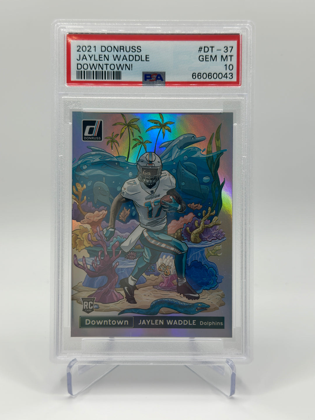 2021 Donruss Jaylen Waddle Downtown #DT-37 PSA 10