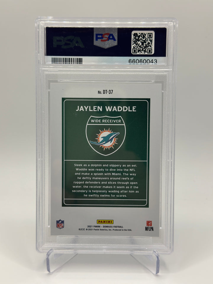 2021 Donruss Jaylen Waddle Downtown #DT-37 PSA 10