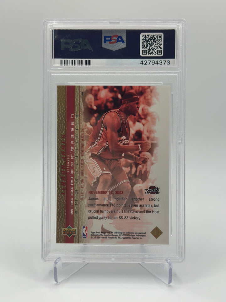 2003 Upper Deck Lebron James Phenomenal Beginning Gold #8 PSA 10