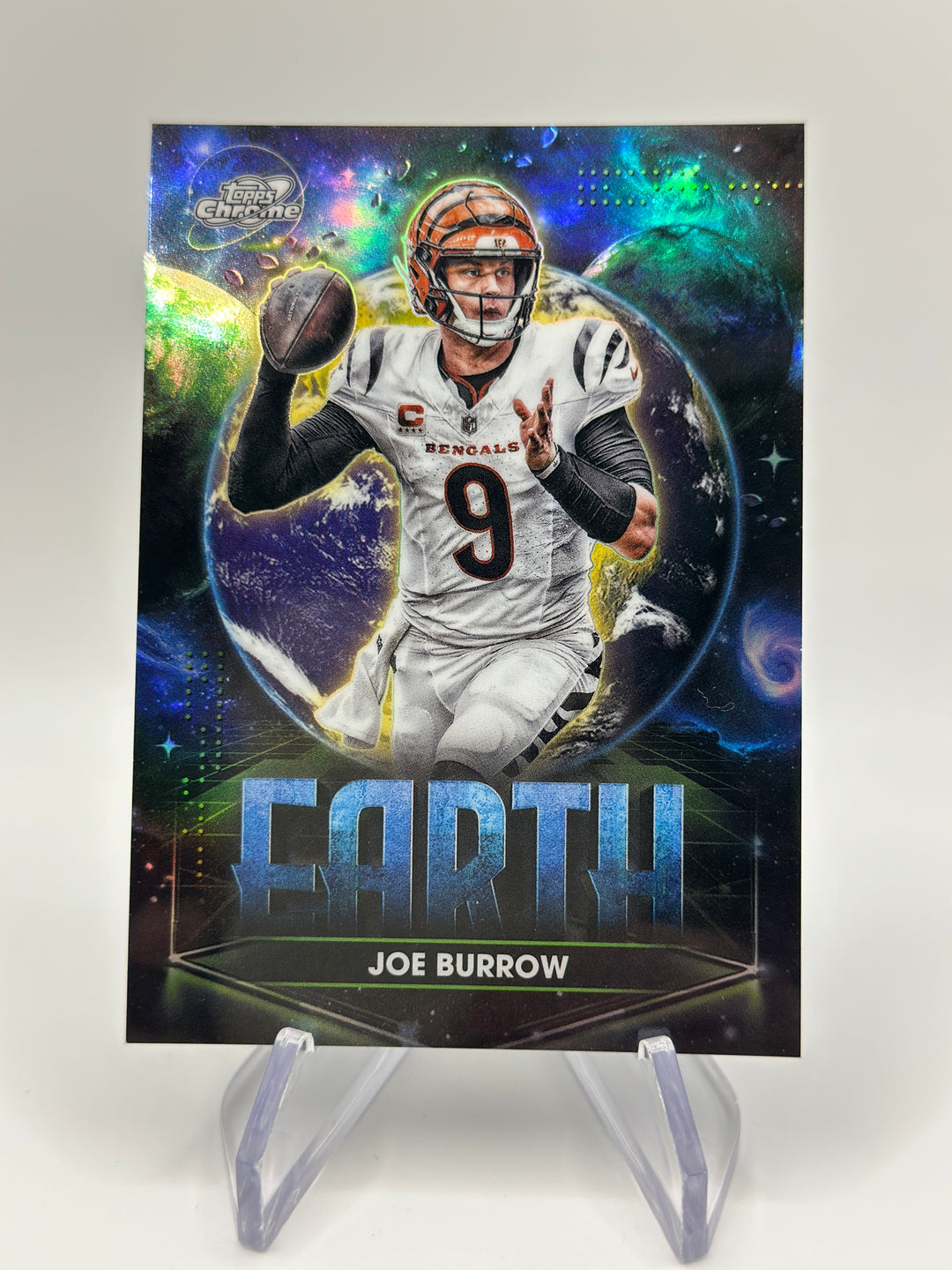 2025 Topps Cosmic Chrome Joe Burrow Planetary Pursuit Earth SP #PPEA-JB