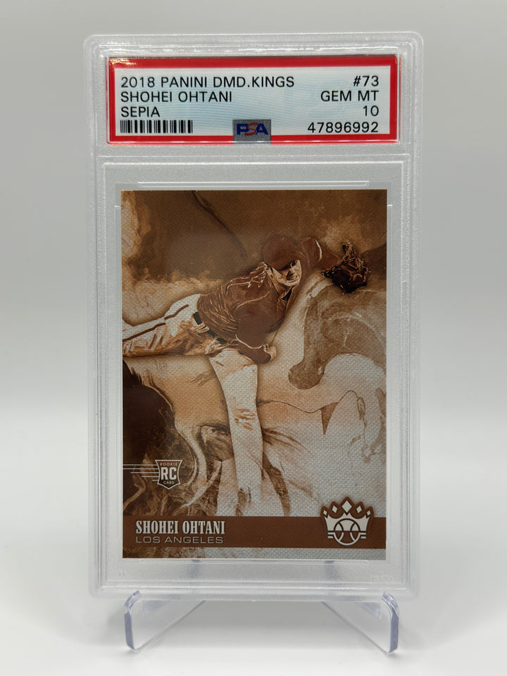 2018 Panini Diamond Kings Shohei Ohtani Sepia Rookie #73 PSA 10 Gem Mint