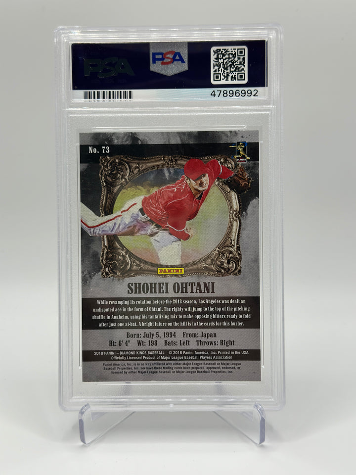 2018 Panini Diamond Kings Shohei Ohtani Sepia Rookie #73 PSA 10 Gem Mint