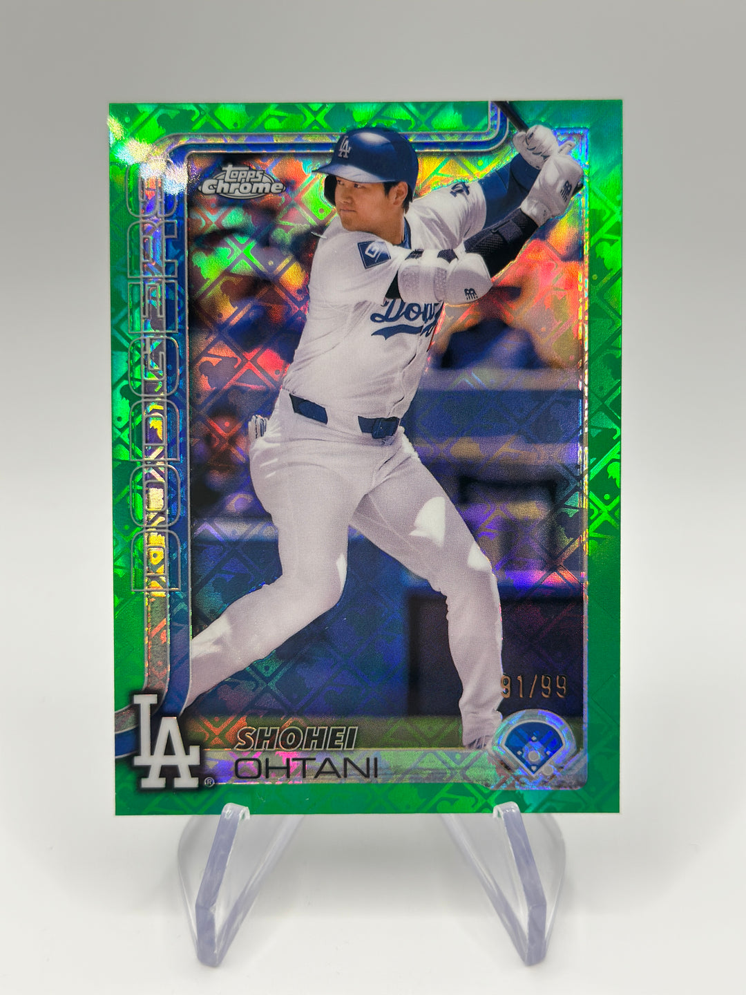 2025 Topps Chrome Logofractor Shohei Ohtani Green /99