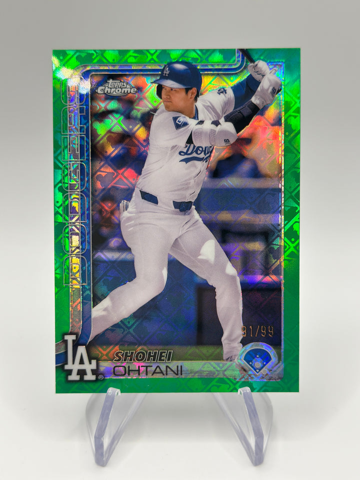 2025 Topps Chrome Logofractor Shohei Ohtani Green /99