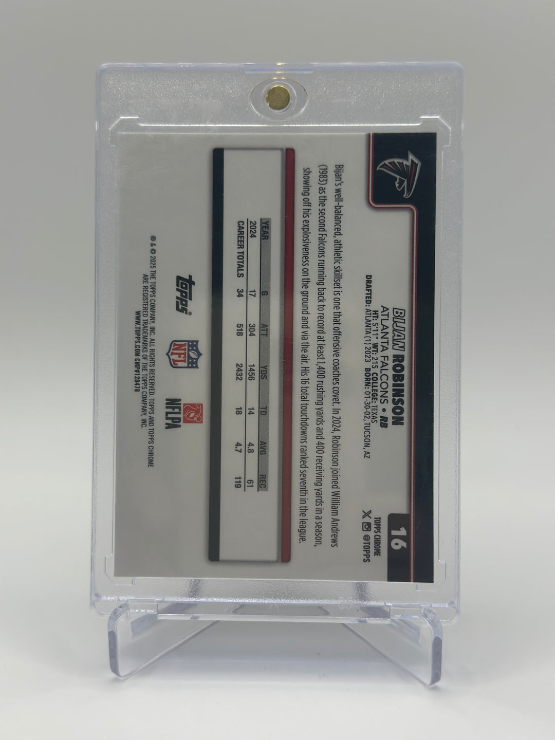 2025 Topps Chrome Bijan Robinson Team Camo #16