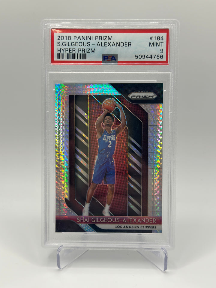 2018 Prizm Shai Gilgeous-Alexander Hyper Prizm #184 PSA 9