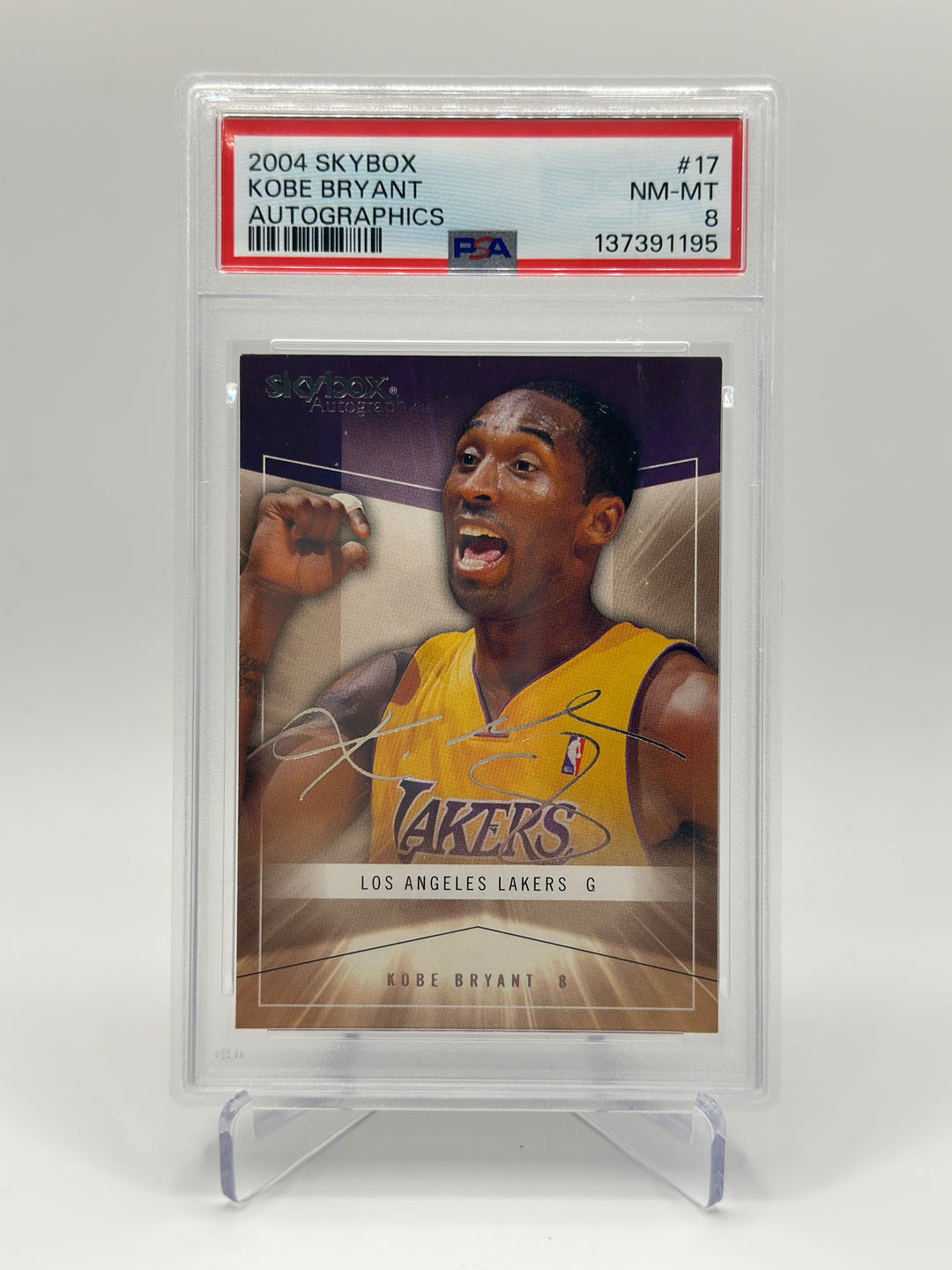2024 Skybox Kobe Bryant Autographics #17 PSA 8
