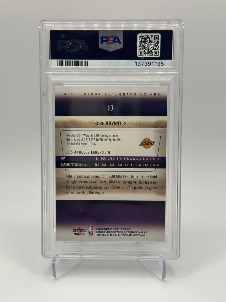 2024 Skybox Kobe Bryant Autographics #17 PSA 8