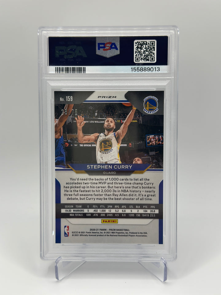 2020 Prizm Stephen Curry Fast Break Purple #159 PSA 9