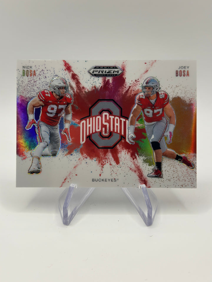 2025 Panini Prizm Draft Picks Nick Bosa Joey Bosa Dual Color Blast Ohio St