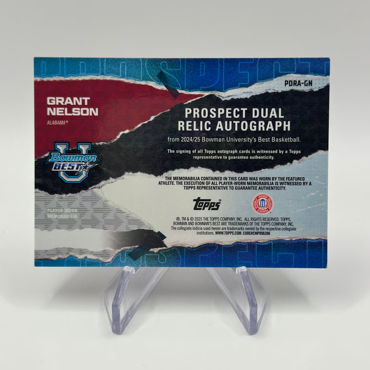 2025 Bowman Chrome U Grant Nelson Auto /5
