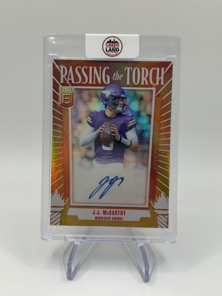 2025 Elite JJ McCarthy Fran Tarkenton Dual Auto  /25