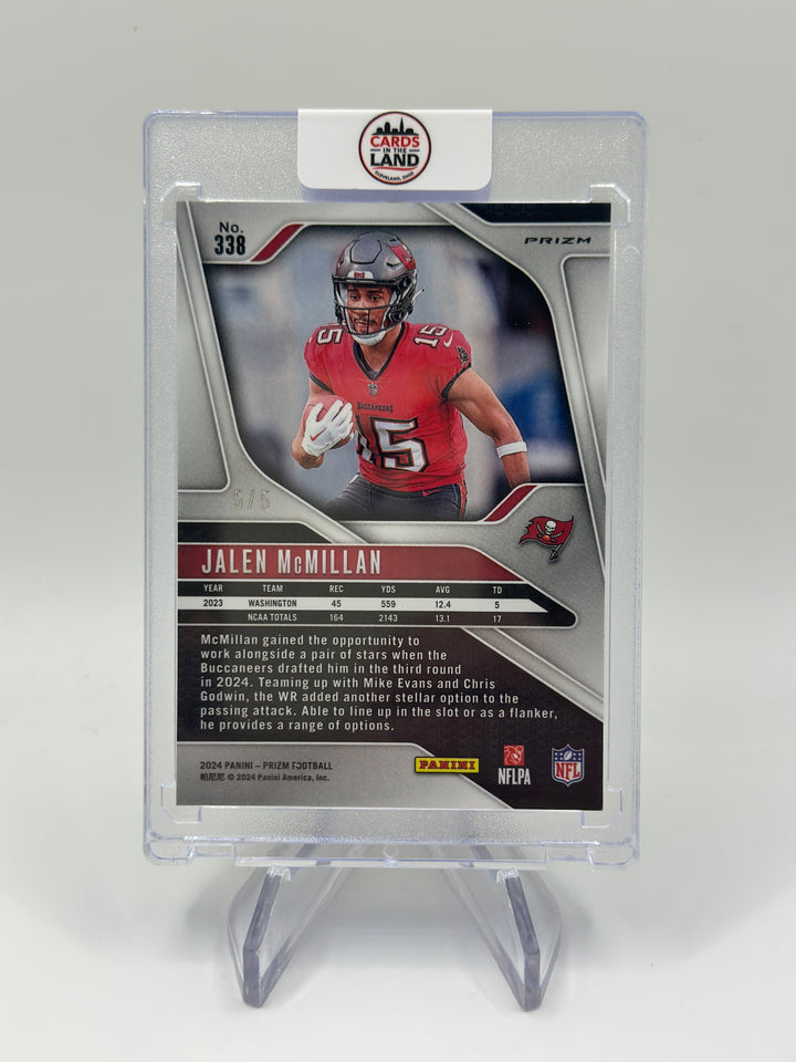 2024 Prizm Jalen McMillan Gold Vinyl /5