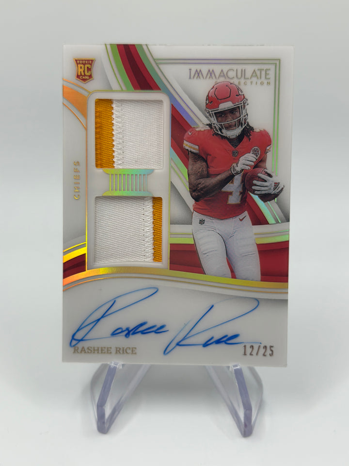 2023 Immaculate Rashee Rice RPA Auto /25 #SP-RRI