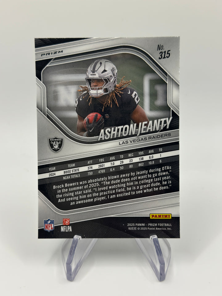 2025 Prizm Ashton Jeanty Press Proof #315