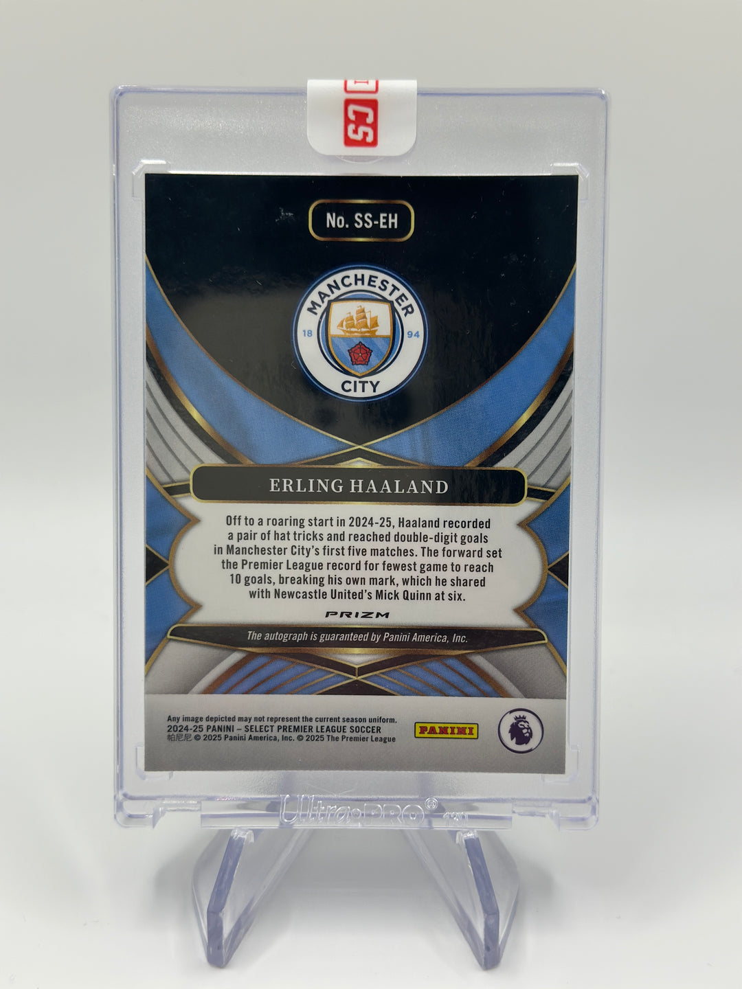 2024-25 Prizm Erling Haaland Auto Silver #SS-EH