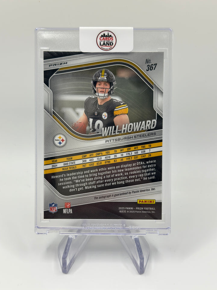 2025 Prizm Will Howard Auto Silver #367