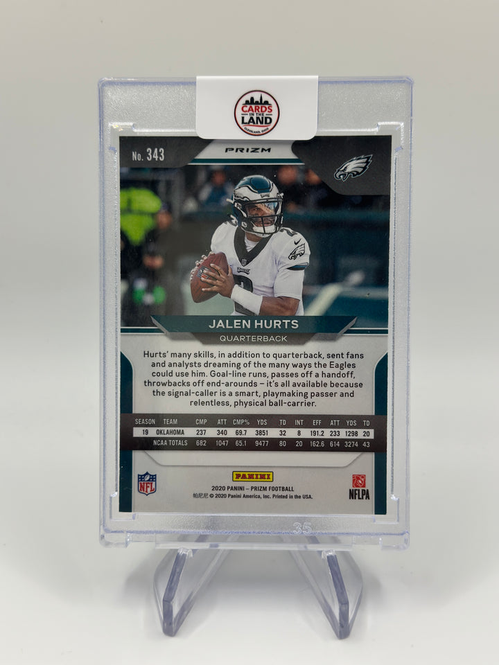 2020 Prizm Jalen Hurts Silver RC #343