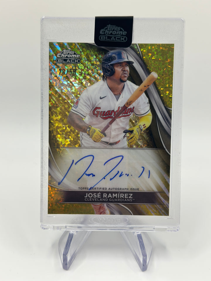 2024 Topps Chrome Black Jose Ramirez Auto /50