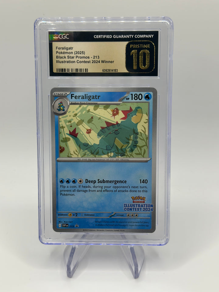 Pokémon Feraligatr Black Star Promo #213 CGC 10 Pristine