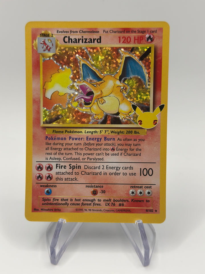 Pokémon Charizard Holo Celebrations 25th Anniversary Collection 4/102