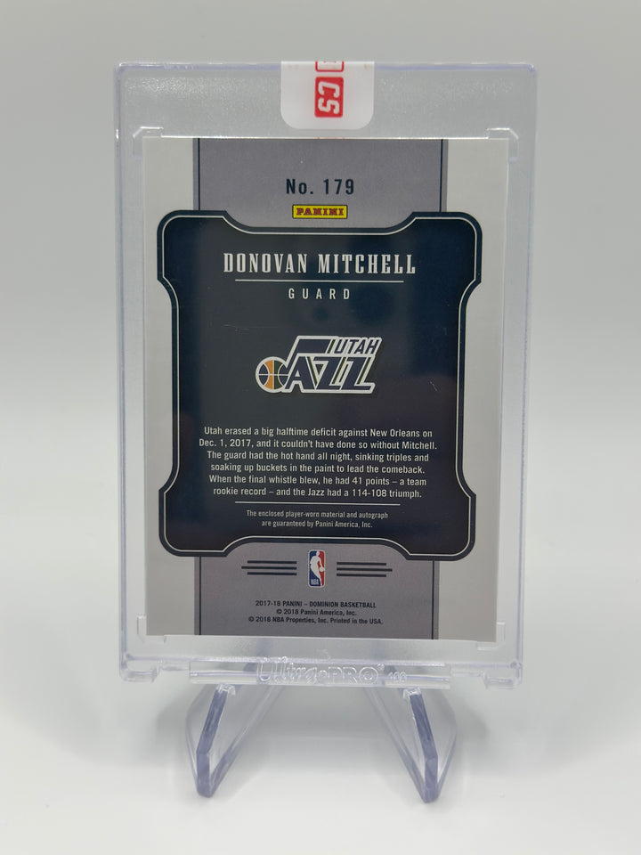 2017-18 Dominion Donovan Mitchell RPA Patch Auto /199