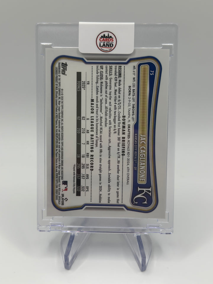 2026 Bowman Chrome Jac Caglianone Stained Glass