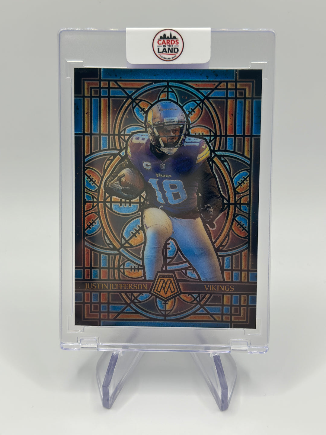 2025 Mosaic Justin Jefferson #16 Stained Glass