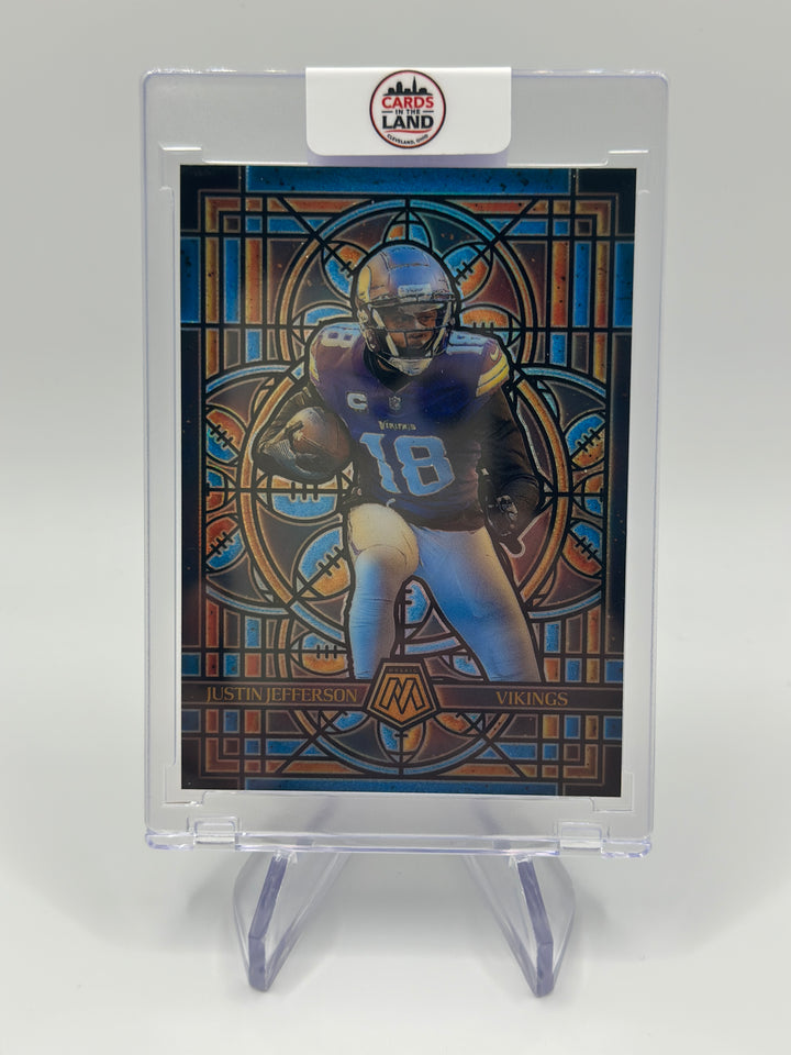 2025 Mosaic Justin Jefferson #16 Stained Glass