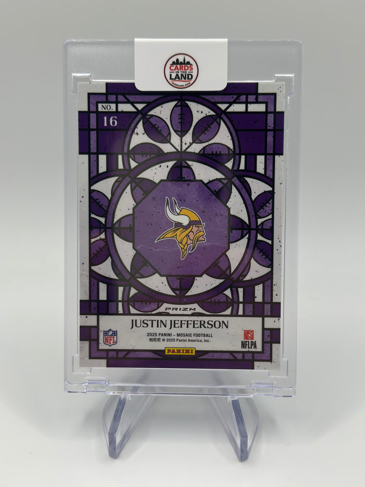2025 Mosaic Justin Jefferson #16 Stained Glass