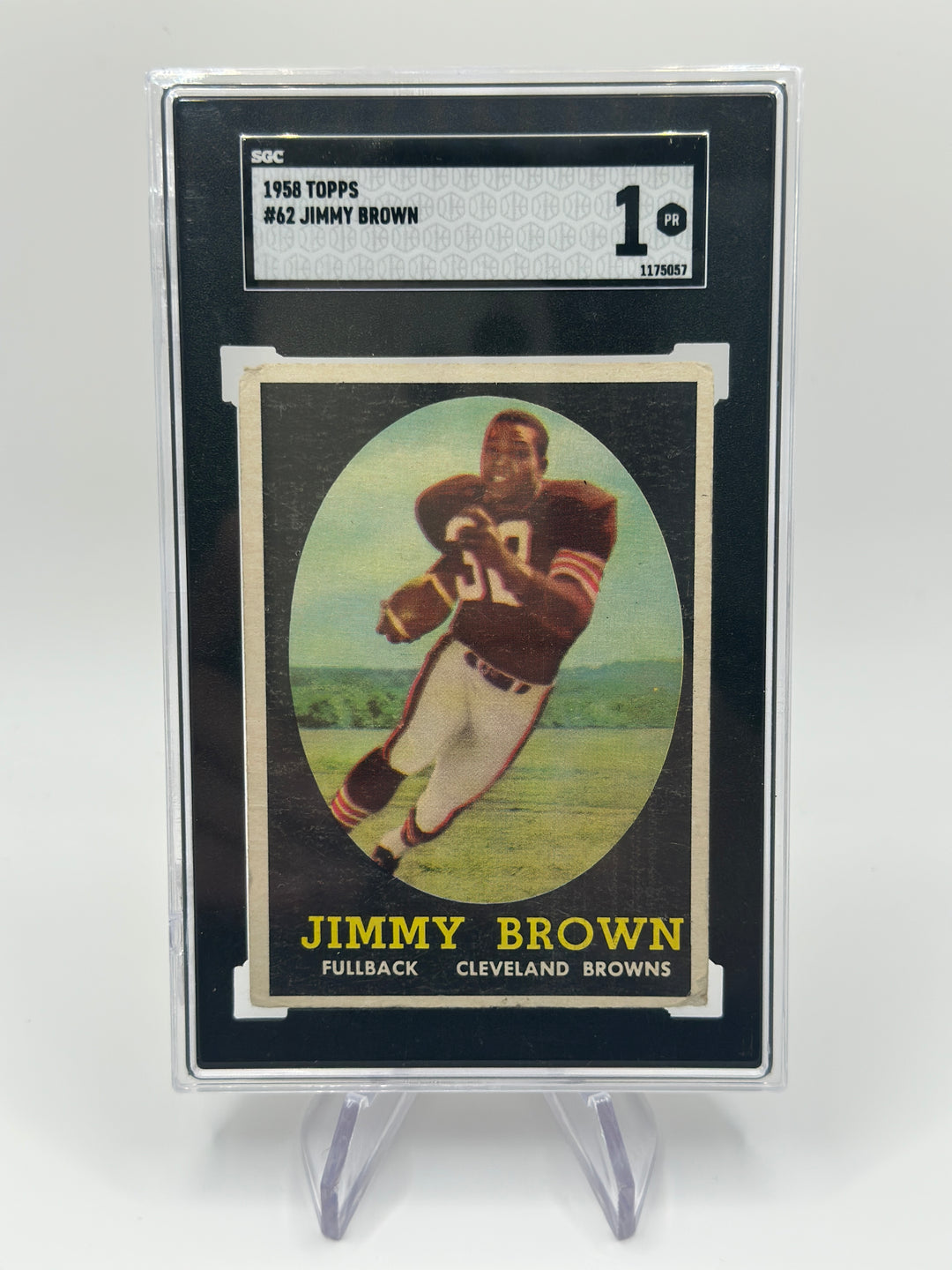 1958 Topps Jimmy "Jim" Brown SGC 1