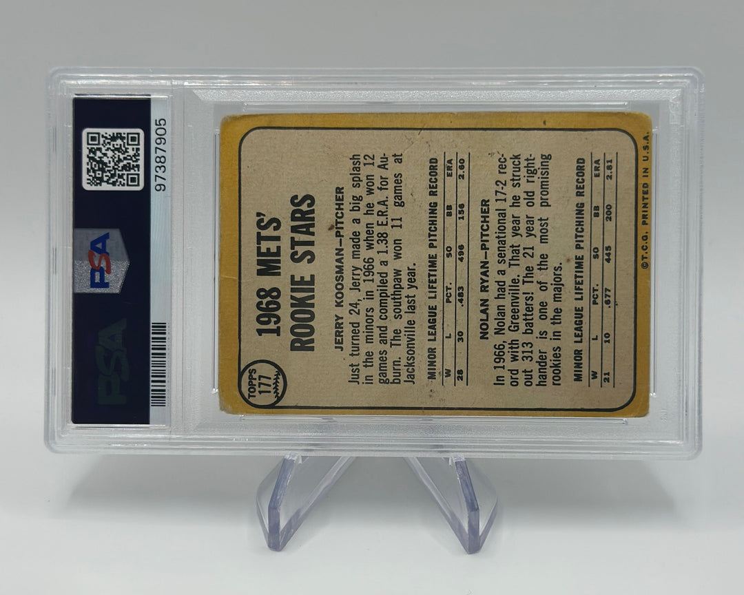 1968 Topps Mets Rookies Koosman/Ryan #177 PSA 1.5