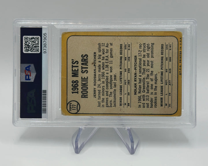 1968 Topps Mets Rookies Koosman/Ryan #177 PSA 1.5
