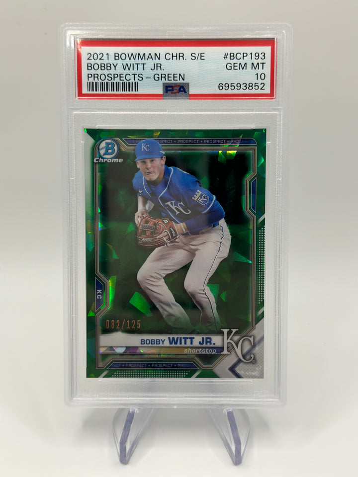 2021 Bowman Chrome Sapphire Green /125 PSA 10