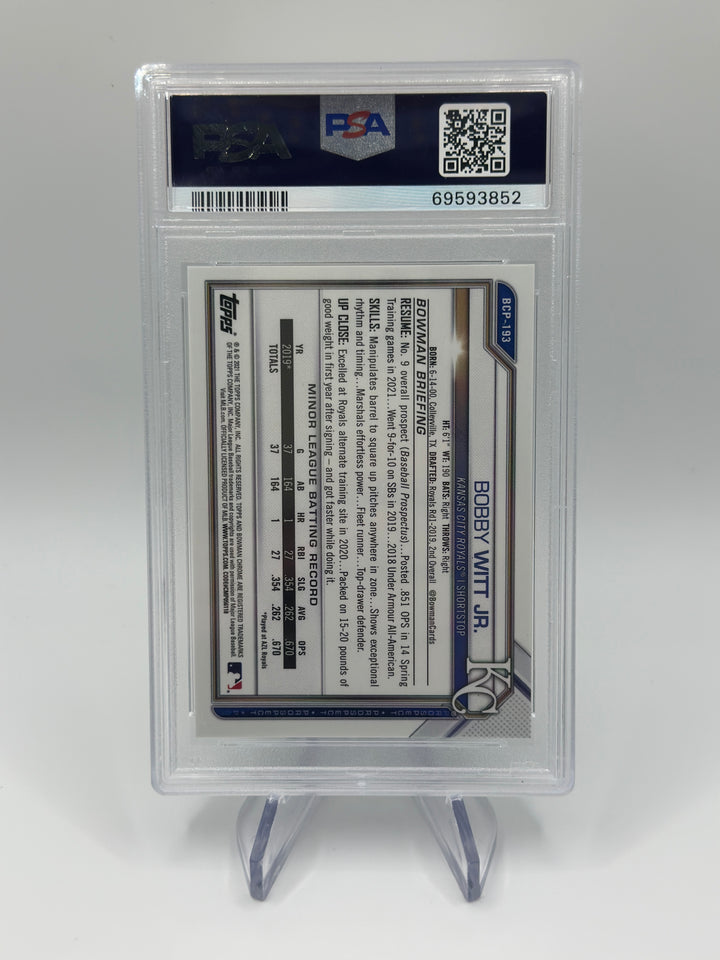 2021 Bowman Chrome Sapphire Green /125 PSA 10
