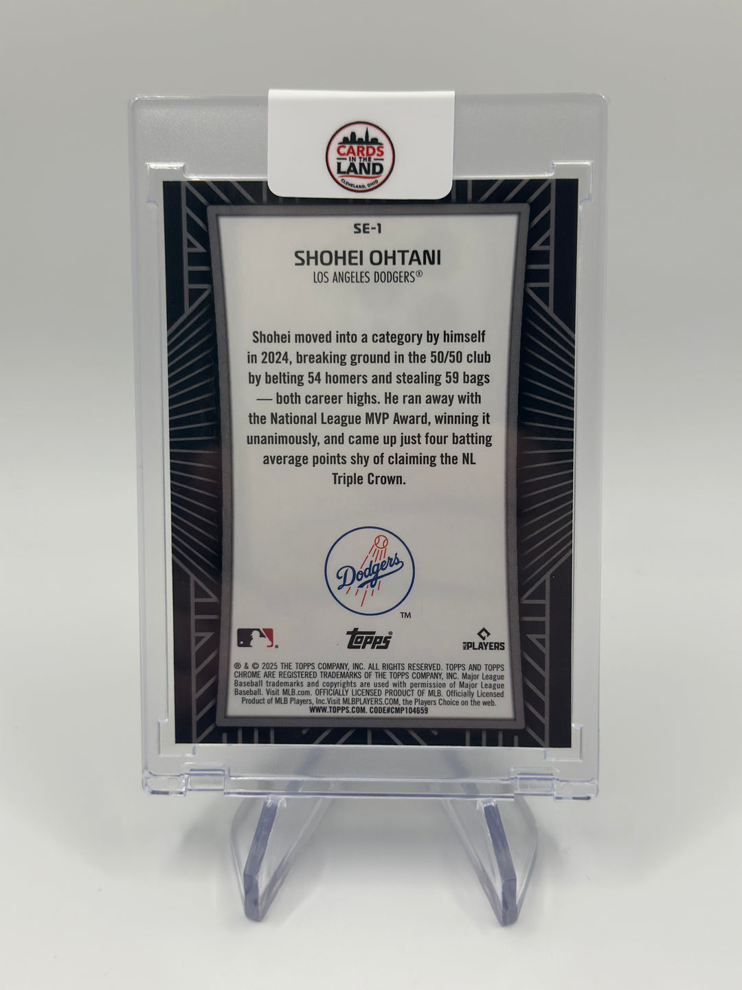 2025 Topps Chrome Shohei Ohtani Shadow Etch SE-1